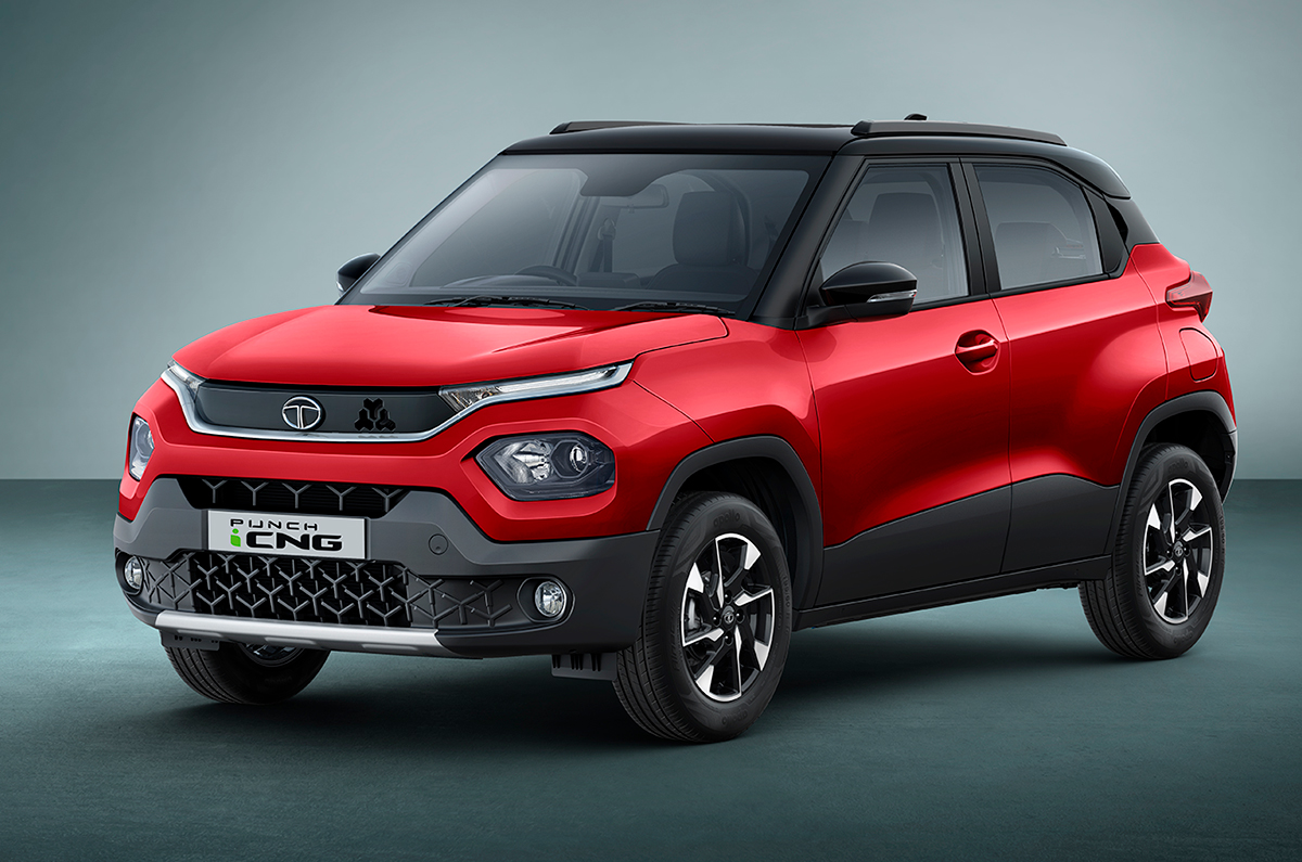 Tata Punch CNG front quarter 